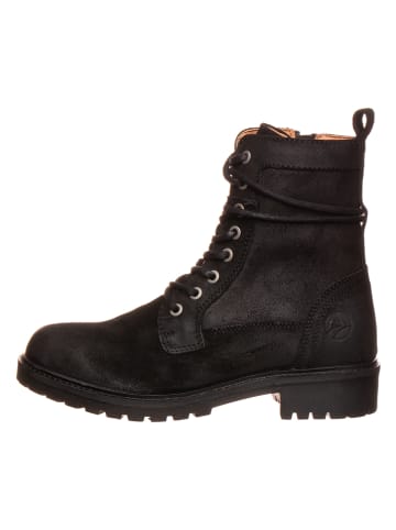 TRAVELIN' Leren boots zwart