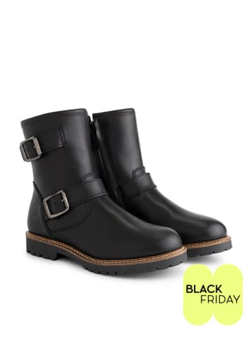 TRAVELIN' Leder-Boots "Skellerup" in Schwarz