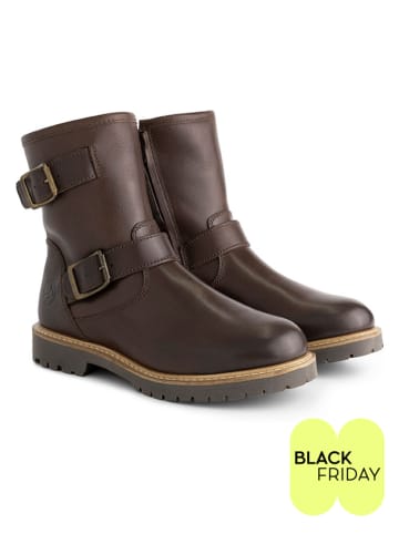 TRAVELIN' Leren boots "Skellerup" bruin