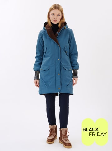 finside Wende-Winterjacke "Suomukka" in Blau/ Braun