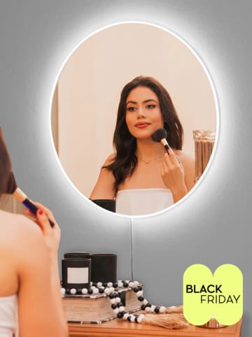 Evila Ledspiegel wit - Ø 40 cm