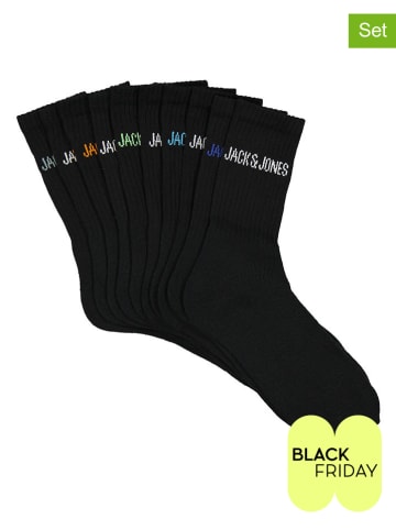 Jack & Jones 10er-Set: Socken in Schwarz