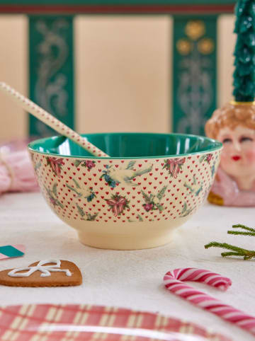 Rice Kom "Dove" crème/groen - 700 ml