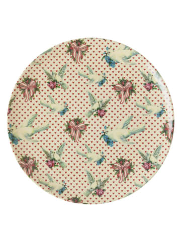 Rice Ontbijtbord "Dove" meerkleurig - Ø 20 cm