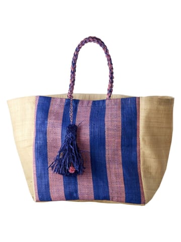 Rice Shopper in Blau/ Lila - (B)40 x (H)40 x (T)30 cm