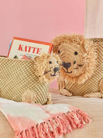 Rice Opbergmand "Lion" beige - (H)34 x Ø 20 cm