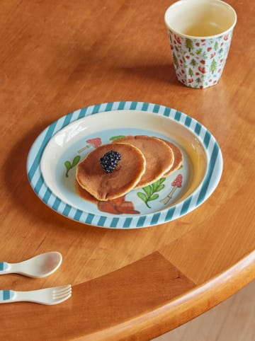 Rice Kinder-Frühstücksteller "Happy Forest" in Bunt - Ø 22 cm