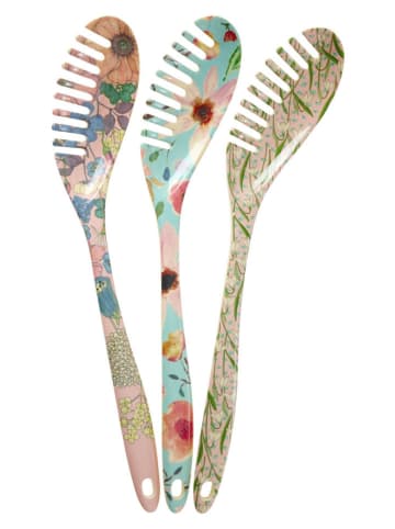 Rice 3-delige set: pastalepels meerkleurig - (H)32 cm