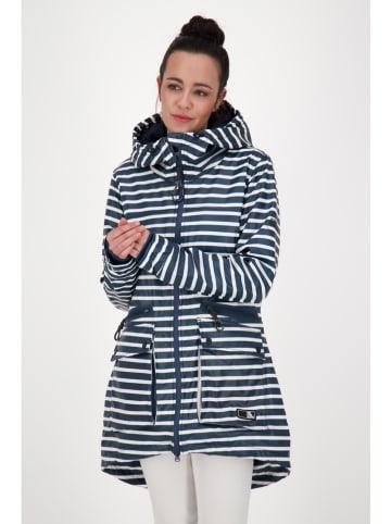alife and kickin Parka "Audrey" in Dunkelblau/ Weiß