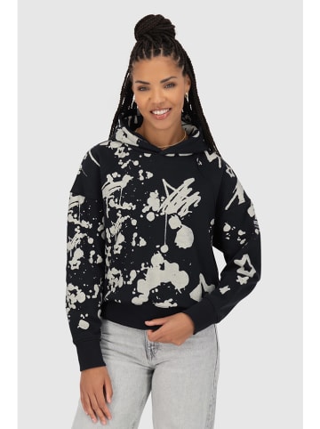 alife and kickin Hoodie "Jessy" in Schwarz/ Weiß