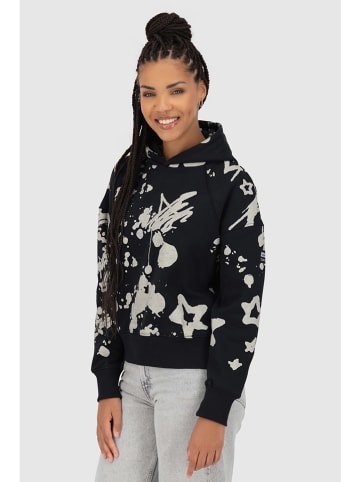 alife and kickin Hoodie "Jessy" in Schwarz/ Weiß