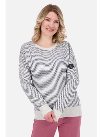 alife and kickin Sweatshirt "DarlaAK" in Hellgrau/ Schwarz