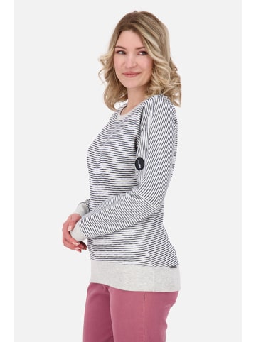 alife and kickin Sweatshirt "DarlaAK" in Hellgrau/ Schwarz