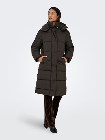 JDY Płaszcz zimowy "Maja" w kolorze brązowym