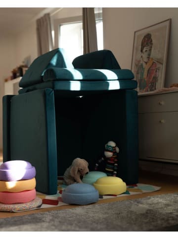 Bunky Kanapa "Dragonfly" w kolorze morskim do zabawy - 168 x 58 x 84 cm