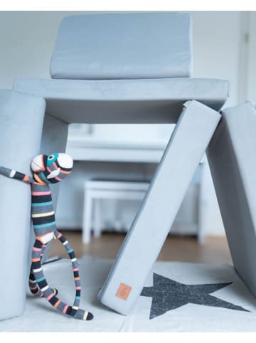 Bunky Kanapa "Stormy" w kolorze szarym do zabawy - 168 x 58 x 84 cm