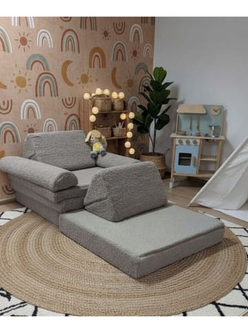 Bunky Spielsofa ''Teddy'' in Grau - (B)168 x (H)58 x (T)84 cm