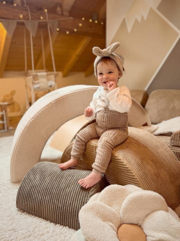 Bunky Spielregenbogen ''Lumberjack'' in Creme/ Braun/ Grau - (B)106 x (H)53 x (T)40 cm