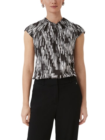 comma Bluse in Schwarz