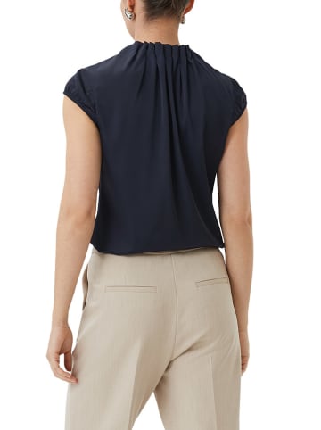 comma Bluse in Dunkelblau