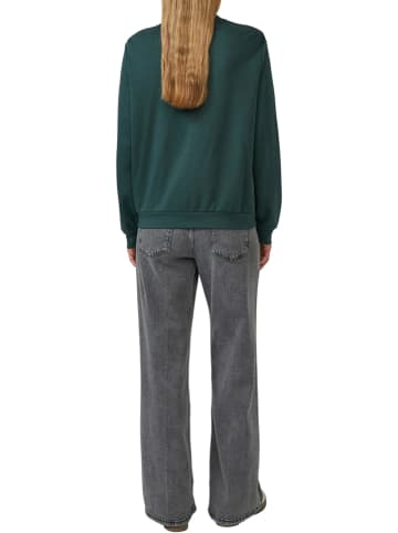 S.OLIVER RED LABEL Sweatjacke in Dunkelgrün