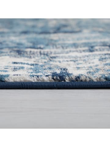 Flair Rugs Kurzflor-Teppich ''Wonderlust Cocktail'' in Creme/ Blau