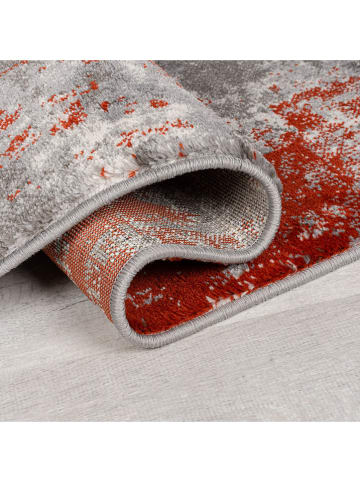 Flair Rugs Kurzflor-Teppich ''Wonderlust Cocktail'' in Grau/ Orange