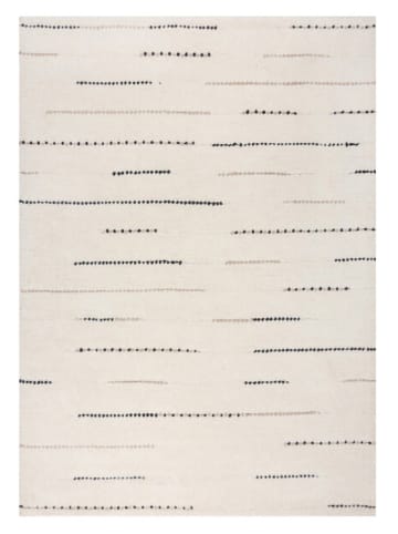 Flair Rugs Wollen tapijt "Dottie" wit/zwart