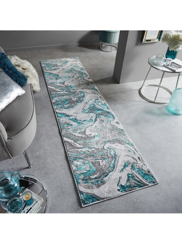 Flair Rugs Loper blauw/grijs