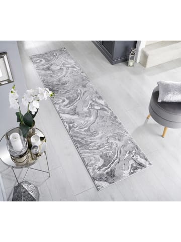 Flair Rugs Läufer in Silber/ Grau