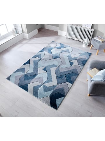Flair Rugs Tapijt grijs/blauw