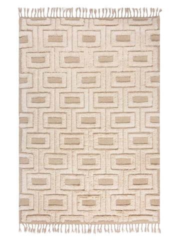 Flair Rugs Wollen tapijt "Kerra" crème/beige