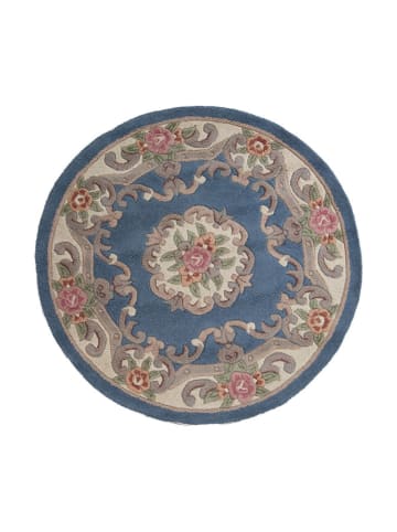 Flair Rugs Wełniany dywan w kolorze niebieskim ze wzorem