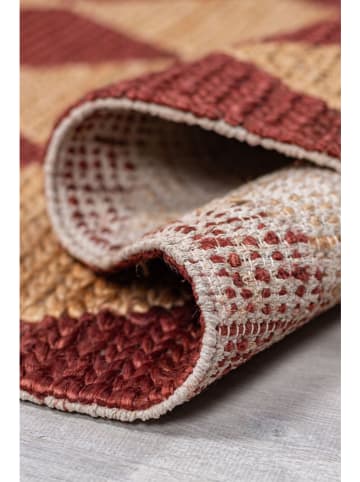 Flair Rugs Chodnik "Nolen" w kolorze beżowo-pomarańczowym z juty