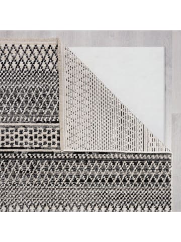 Flair Rugs Laagpolig tapijt "Santiago" zwart/wit