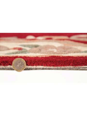 Flair Rugs Wollen tapijt rood/crème