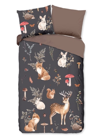 Pure Microvezel beddengoedset "Rox" bruin