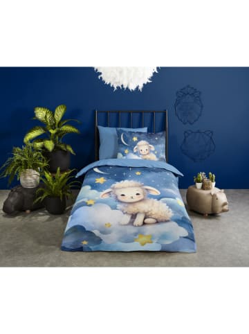Pure Microvezel beddengoedset donkerblauw/blauw
