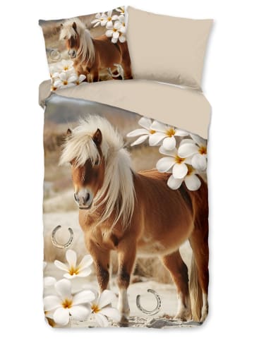 Pure Microvezel beddengoedset bruin/beige