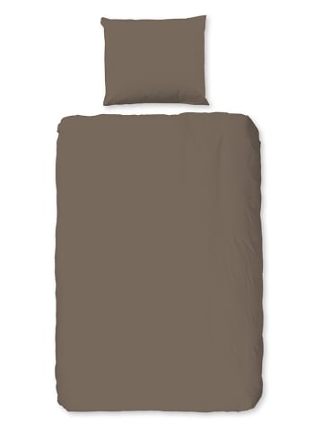 Pure Komplet pościeli w kolorze szarobrązowym z mikrofibry