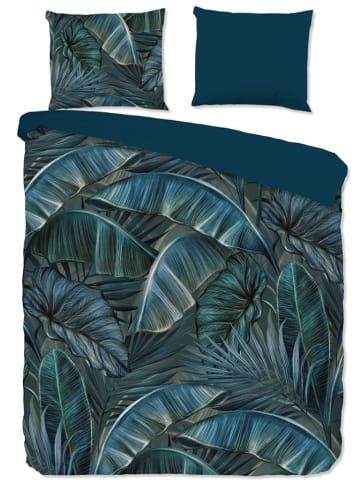 Pure Mikrofaser-Bettwäsche-Set "Joost" in Blau