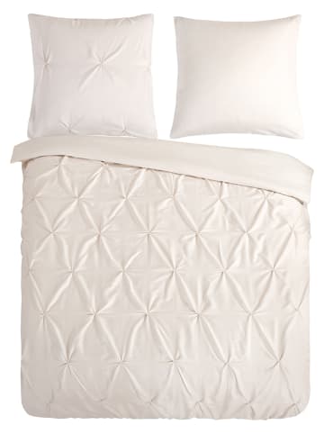 Pure Mikrofaser-Bettwäsche-Set "Elegance" in Creme