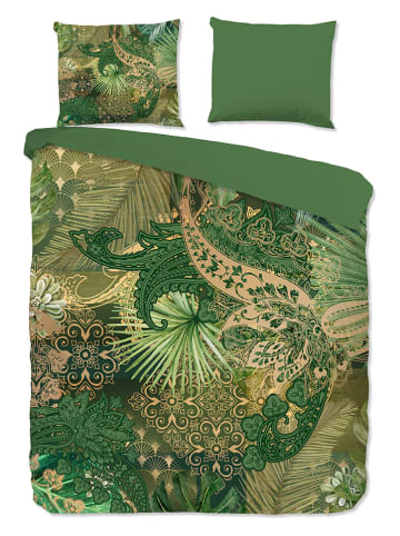 Pure Mikrofaser-Bettwäsche-Set "Louise" in Grün