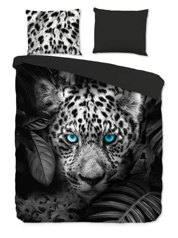 Pure Microvezel beddengoedset "Blue Eyes" zwart/wit