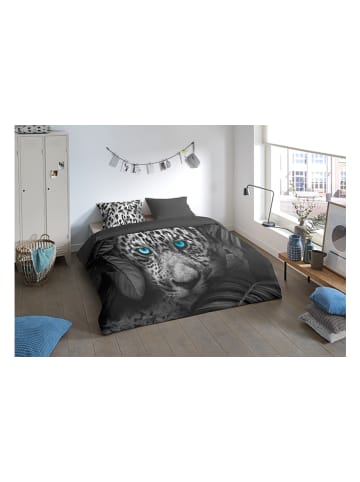 Pure Microvezel beddengoedset "Blue Eyes" zwart/wit