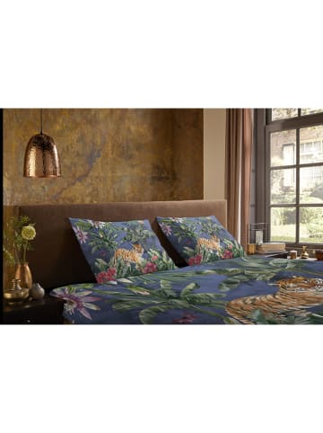 Pure Microvezel beddengoedset "Kane" donkerblauw/meerkleurig