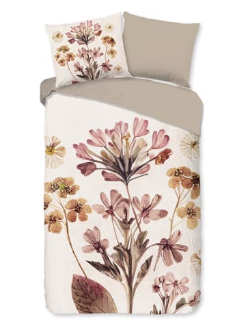 Pure Komplet pościeli w kolorze kremowo-beżowo-jasnoróżowym z mikrofibry