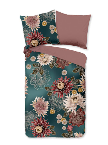 Pure Mikrofaser-Bettwäsche-Set "May" in Petrol