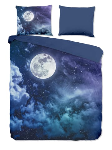 Pure Komplet pościeli "Universe" w kolorze granatowym z mikrofibry