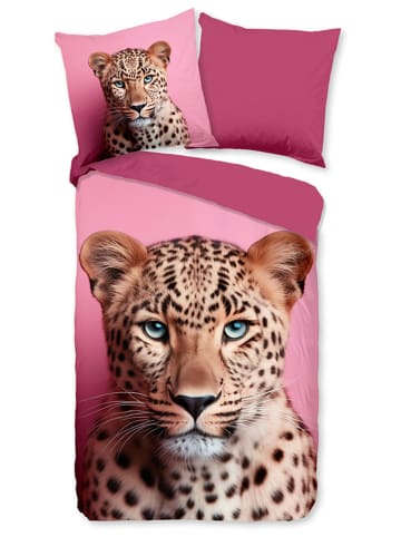 Pure Komplet pościeli "Leona" w kolorze różowym z mikrofibry